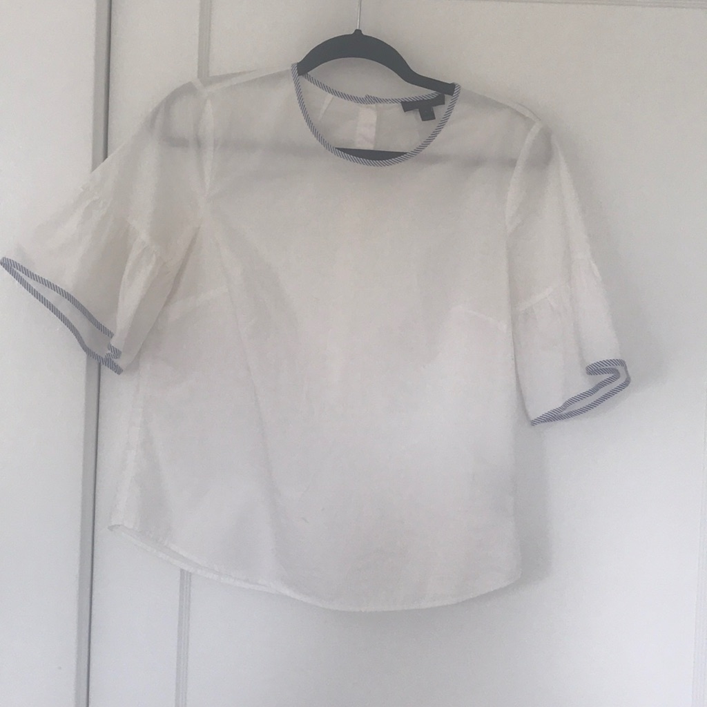 Jcrew Back Button Down Top
